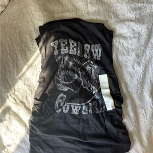Black Yeehaw Cowgirl Graphic Tee
